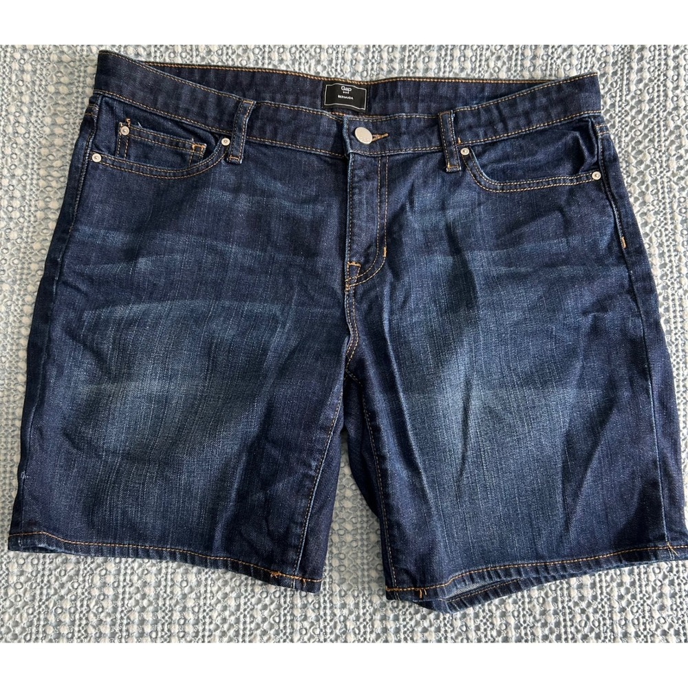 Gap Bermuda Denim Shorts‎ Dark Wash Everyday Casual Women's Size 10